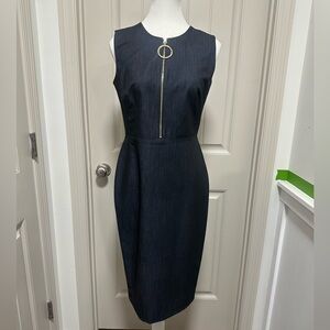 Calvin Klein Dark Blue Midi Dress